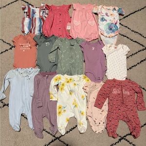 Newborn girls clothes bundle